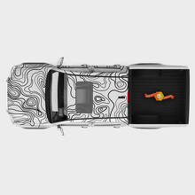 Topographic Map Graphic Full Body Vinyl Decal Sticker For Toyota Tacoma 2