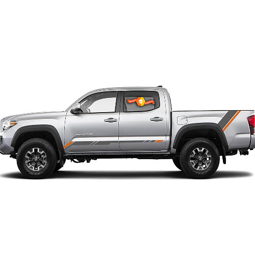 2 Colours Stripes for Tacoma Side and Bed Vinyl Stickers Decal suitable for Toyota Tacoma Toyota Truck
