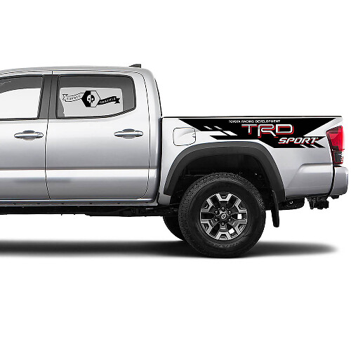 2 Tacoma 2 Colours Side Bed TRD Sport Vinyl Stickers Decal Kit for Tacoma Toyota Racing Development
