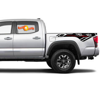 2 Tacoma Side Bed Mountains 4x4 TRD Vinyl Stickers Decal Kit for Toyota Tacoma
