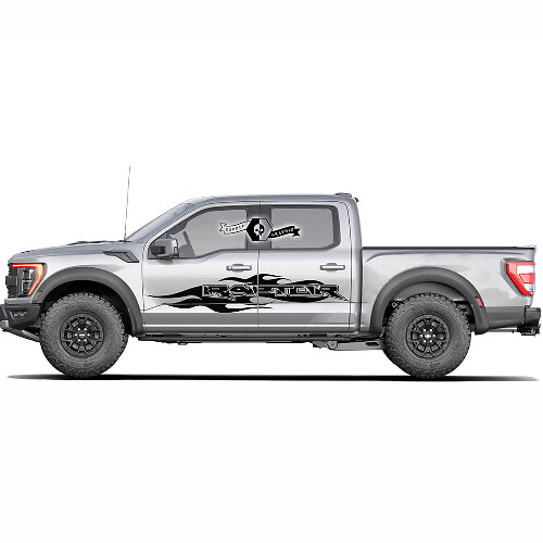 Ford F-150 Raptor 2022 Side Doors Splash graphics side stripe decal Stickers
