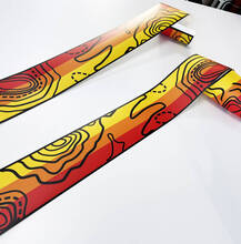 Stripe decal sticker with topographic map Vintage colours for TRD off-road Toyota Tacoma FJ Cruiser 4Runner Tundra
 2