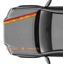 Stripe decal sticker with topographic map Vintage colours for TRD off-road Toyota Tacoma FJ Cruiser 4Runner Tundra
 3