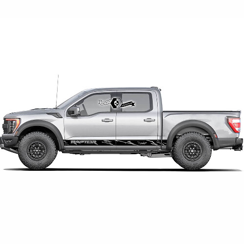 2x Ford F150 Raptor Side Rocker Panel Vinyl Stickers Decal Vinyl Decals graphics rally sticker
