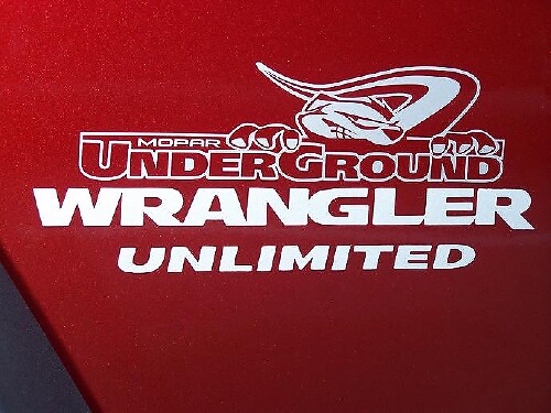 Underground Bonnet Sticker Decal 2 for Jeep Wrangler Unlimited