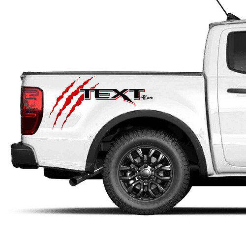 Bedside Claw Graphics Decal Sticker 2 for Ford F150 Raptor