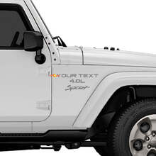 Sport 4.0 Stickers Decals Kit YJ TJ - Durable Vinyl for Jeep Wrangler 2