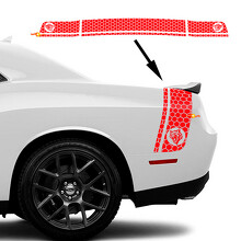 Wildcat Honeycomb Style Bedside Trunk Vinyl Decal Sticker for Dodge Challenger_3