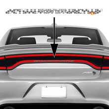 Custom Honeycomb Style Tail Lights Trunk Vinyl Decal Sticker for Dodge Charger 2015-2023_2