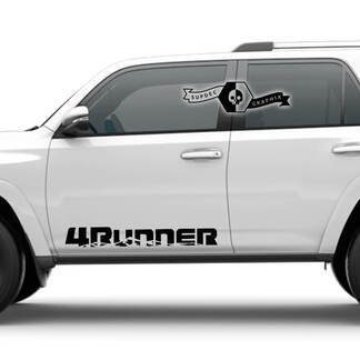 Pair 4Runner 2023 Side Vinyl Mountains Decals Stickers for Toyota 4Runner logo

