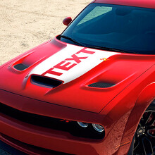 Custom Lettering Hood Vinyl Decal Sticker for Dodge Challenger 2015-2021_2
