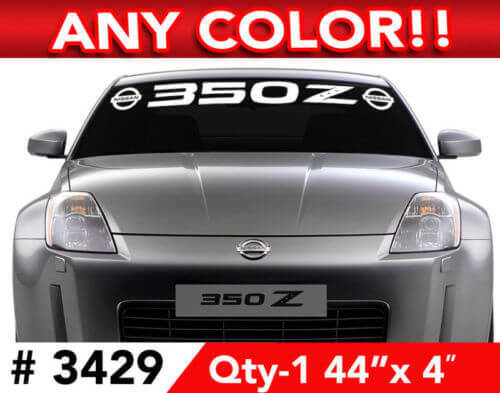 350Z Windshield Banner Vinyl Decal for Nissan 350Z