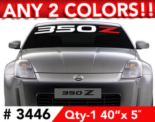 350Z Windshield Vinyl Decal for Nissan 350Z 