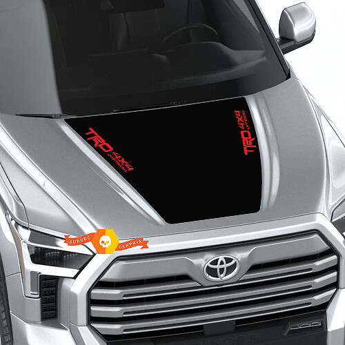 TRD-Style 4x4 Off Road Hood Vinyl Decal for Toyota Tundra 2022