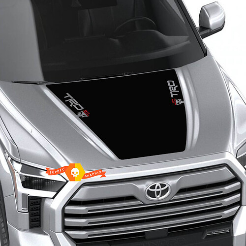 TRD Punisher Skull Hood Vinyl Decal Sticker for Toyota Tundra 2022