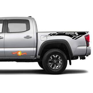 Pair Toyota Tacoma 2016 2022 SR5 OFF ROAD Moose Bed Vinyl Decal Sticker Graphics
