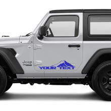 2 New JEEP Wrangler Door Decal Sticker Mountains side Graphics Decal Sticker
 2