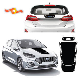 Hood and Trunk Vinyl Decal Sticker fit to Ford Fiesta ST 2019 - 2022
