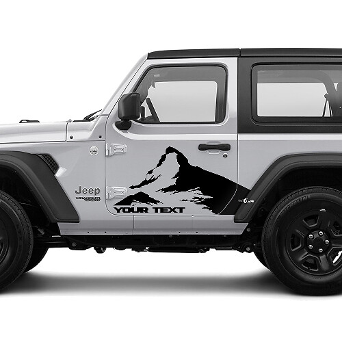 2 New JEEP Wrangler Decal Sticker Mountains side Graphics Decal Sticker

