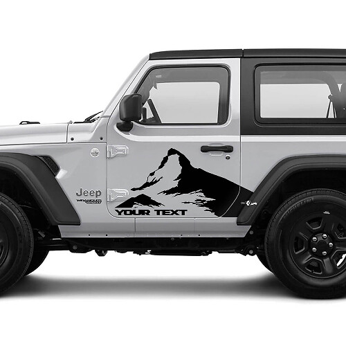 2 New JEEP Wrangler Decal Sticker Mountains side Graphics Decal Sticker
