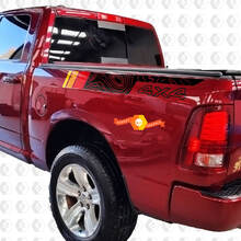 Topographic Side Truck Stripes For Dodge Ram 4x4 1500 with vintage stripes decals stickers SupDec
 2
