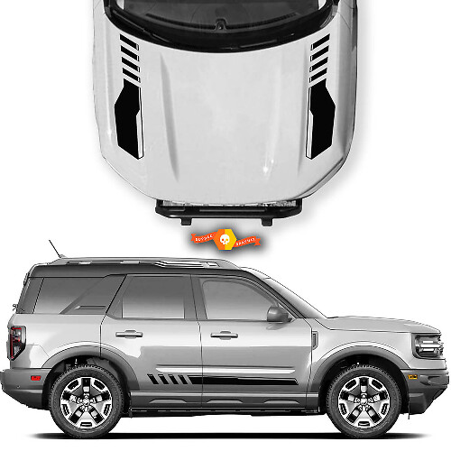 Accent Hood And Side Stripes Vinyl Decal Kit for Musclecar horse 2021-2022