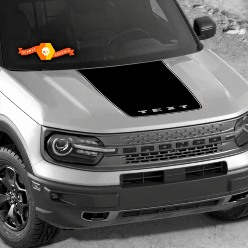 Custom Text Hood Trim Vinyl Decal Sticker Graphic for Musclecar horse 2021-2022 11759