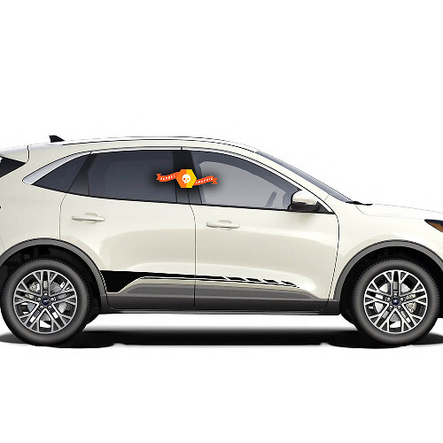 Ford Escape 2020 - 2022 Doors Stripe Rocker panel Vinyl Decal Kit Sticker Graphic
