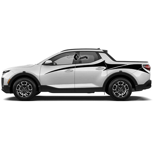 Doors Bed Side Vinyl Stickers Decal Graphic kit fit to Hyundai Santa Cruz
