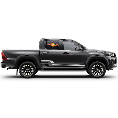 3 Colours Stripes for Tacoma Retro Side Bed Vinyl Stickers Decal suitable for Toyota Tacoma Toyota Truck

