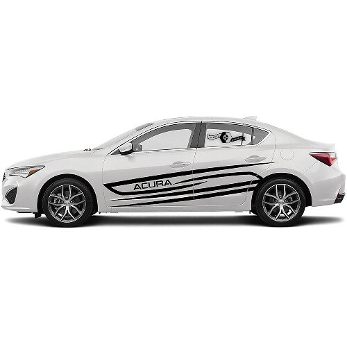 2X Multiple Colour Doors Graphic Acura ILX 2021 Acura TLX Acura RLX Car Racing Decal Sticker
