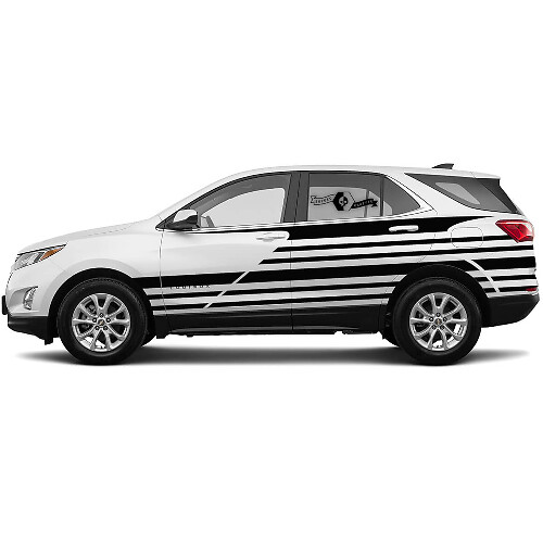 Pair 2021 Side Stripe Vauxhall Equinox SPLASH WRAP Graphics Decals Vinyl Decal Sticker
