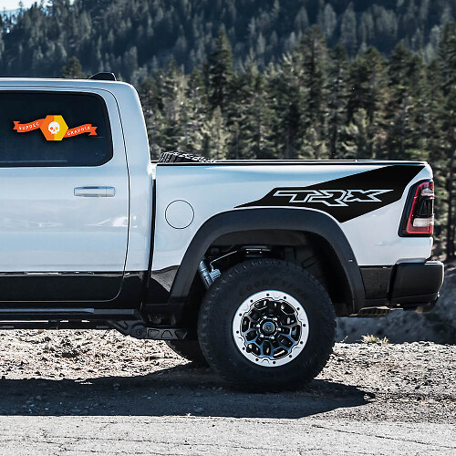 TRX Style Rear Side Vinyl Decals for Dodge Ram Rebel TRX