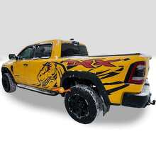 Dinosaurs T-Rex Splash Door Rear Side Splash Vinyl Sticker Decal Graphic for Dodge Ram Rebel 1500 TRX_2