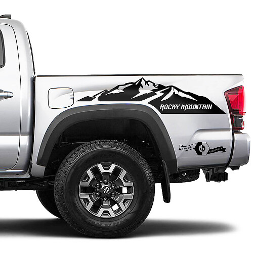 2 Tacoma Side Bed Rocky Mountain TRD Vinyl Stickers Decal Kit for Toyota Tacoma
