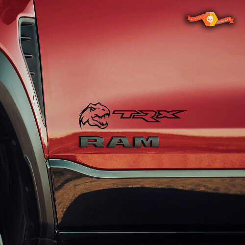 Small T-Rex Side Vinyl Decals for Ram 1500 TRX Rebel