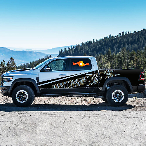 TRX Style Side Vinyl Decal Set for Dodge Ram 1500 Rebel/TRX