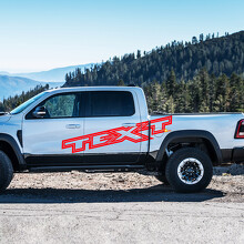 Outline Custom Lettering Side Vinyl Decal for Dodge Ram 1500 Rebel TRX_3