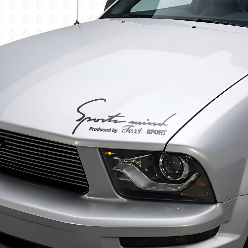 Custom Lettering Sports Mind Hood Vinyl Decal Sticker _1