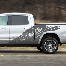 Mud Splash Supercharged Side Vinyl Decal Kit for Dodge Ram Rebel 2021+_3
