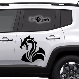 Pair Any Cars Animals Doors Side 2022+  2023+ New Truck Cars Logo Vinyl Decal Graphic
