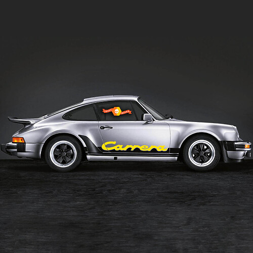 Carrera Lettering Stripes Side Decal Sticker 2 For Porsche 911