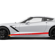 Corvette Rocker Panel Stripes Vinyl Decals Sticker for Chevy Corvette C8
 2