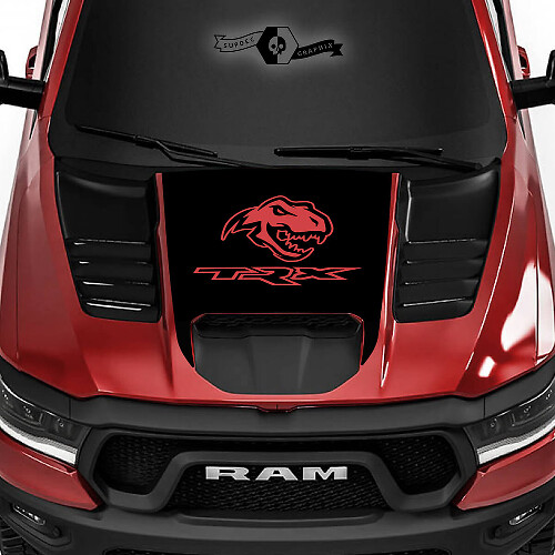 T-Rex TRX  Hood Vinyl Decal Graphic for Dodge Ram 1500 TRX 