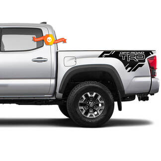 Pair Toyota Tacoma Side Bed TRD 2016-2022 Vintage Decal Sticker Graphics
