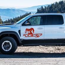 Ram Head Custom Text Side Door Vinyl Decal Sticker for RAM 1500 Rebel, TRX 2019-2026_3