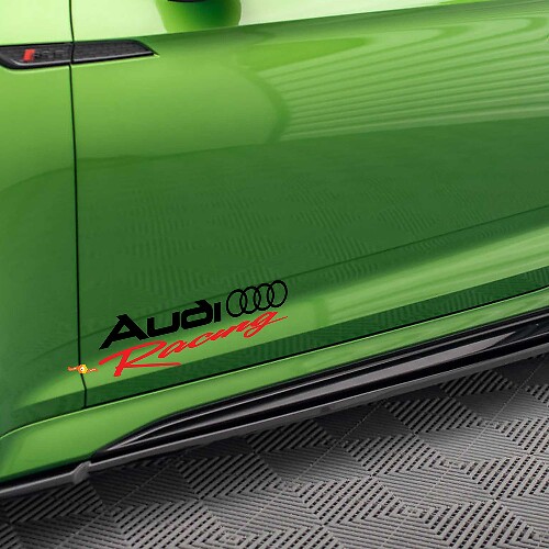 2 Audi Racing Decal Sticker A4 A5 A6 A7 A8 S4 S5 S8 Q5 Q7 Rs Tt