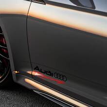Audi Racing Side Door Vinyl Decal Set for Audi Models_3