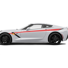 Side Accent Corvette Racing Hash Stripes for Chevrolet Corvette C8
 2