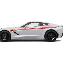 Side Accent Corvette Racing Hash Stripes for Chevrolet Corvette C8
 2